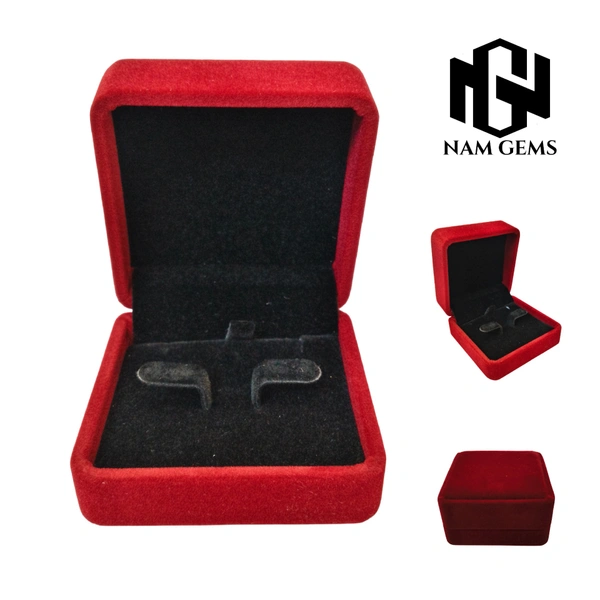 Velvet Earring Box Premium Jewellery Storage Case - Red Wine