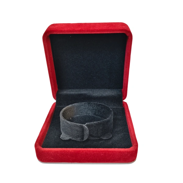 Velvet Bangle Box Premium Jewellery Storage Case - Red Wine