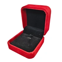 Velvet Pendant Box Premium Jewellery Storage Case - Red Wine