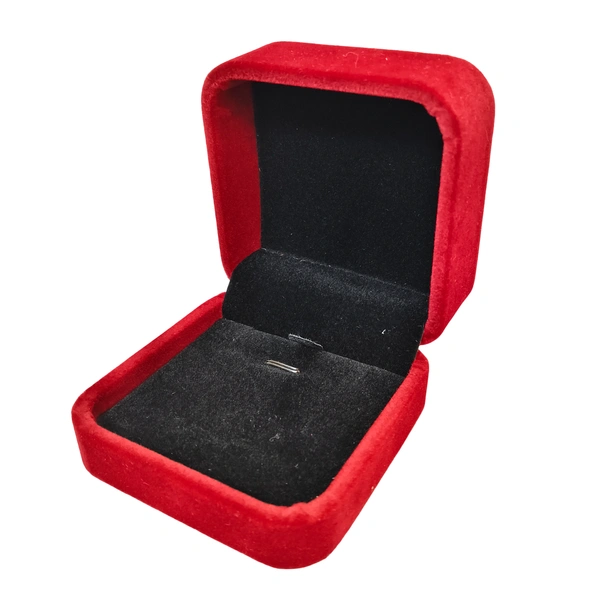 Velvet Pendant Box Premium Jewellery Storage Case - Red Wine