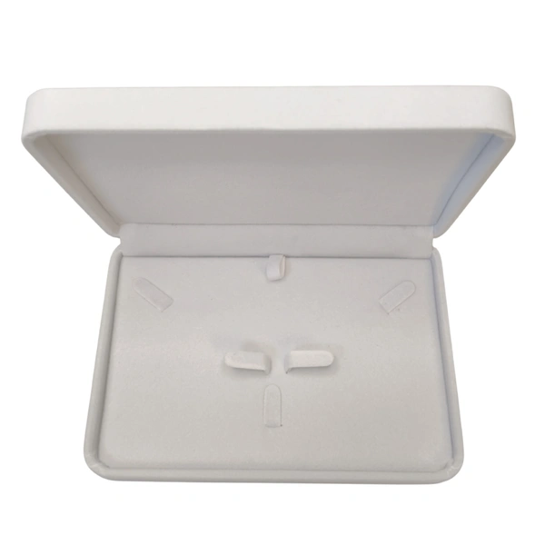 Velvet Small Necklace Set Box Premium Jewellery Storage Case - White