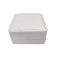 Velvet Earring Box Premium Jewellery Storage Case - Pack Of 3 - White