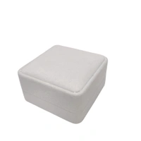 Velvet Pendant Box Premium Jewellery Storage Case - White