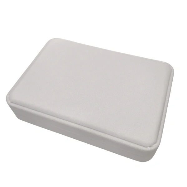 Velvet Small Necklace Set Box Premium Jewellery Storage Case - White
