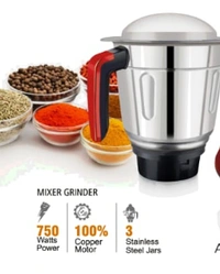 Fantail Mixer Grinder Breeza 3 Jars - Red