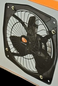 Fantail Exhaust Fan 9 Inch High Speed Pvc - Black