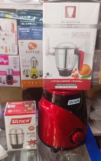 Ultica Power Full Mixer Grinder 3 Jar 850watt Copper Winding  - Red
