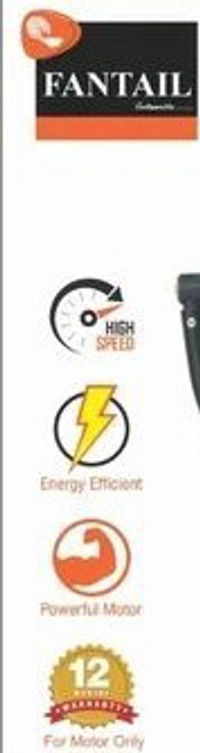 Fantail Ap Fan Best Quality Energy Saver Heavy Quality  - Black