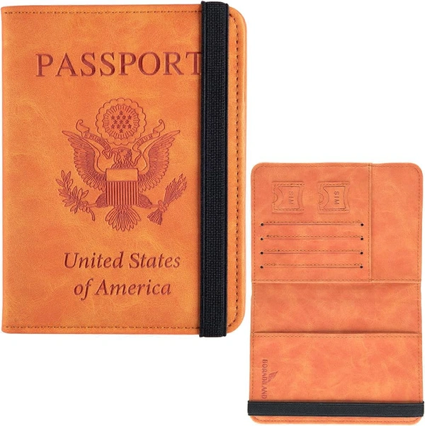 PASSPORT COVER - Brown, 6 Inch