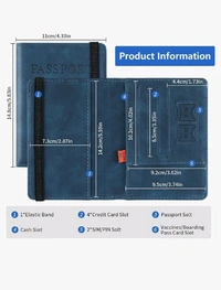 PASSPORT COVER - Brown, 6 Inch
