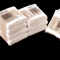 100pcs/bag Double Head Swabs Round Makeup Buds Multipurpose Sanitary Swabs Beauty Sticks For Ear Cleaning Personal Care, 1 Bag - White