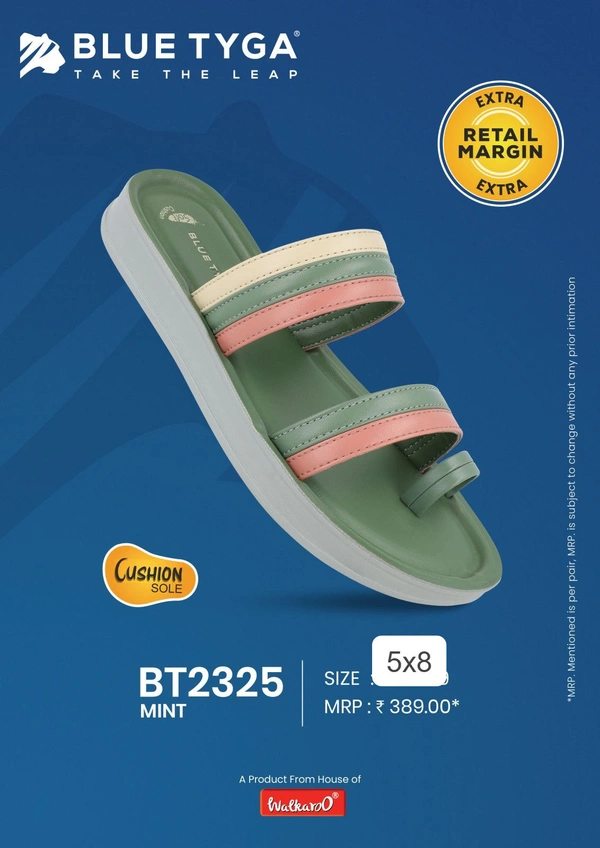 Brand: Walkaroo 6Walkaroo womens Sandals Slide Sandal - Blue Stone, UK - 5 6 7 8