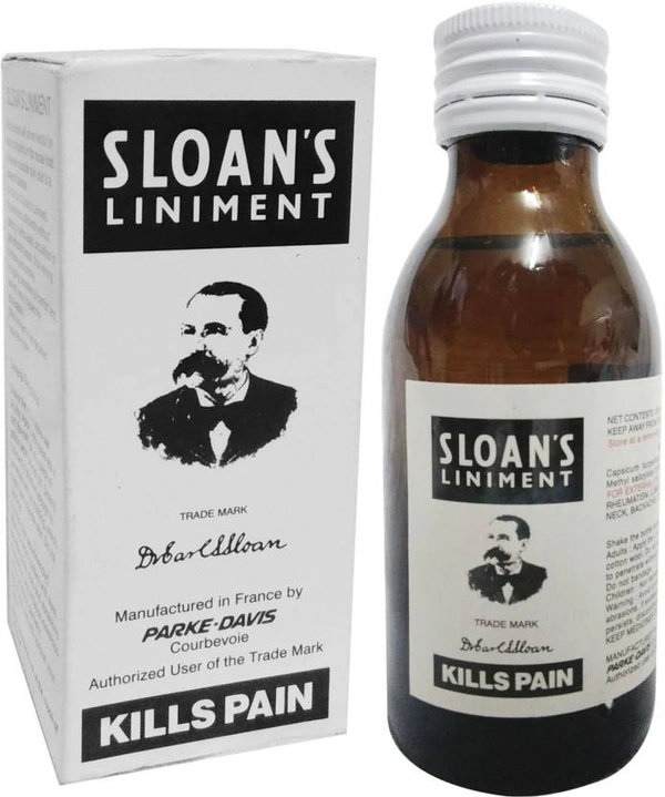 SLOAN'S LINIMENT Medicated Pain Killer Oil (Made in France)  (125 ml)