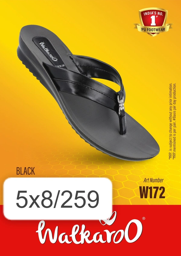 Walkaroo Women's W172 Fashion Black - Black, SIZE UK - 5 6 7 8