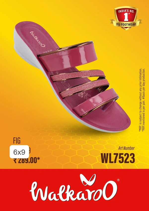 Walkaroo Women Multicolor Sandal  - Wild Watermelon, SIZE UK - 6 7 8 9