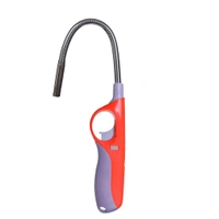  Foldable Gas Lighter for Kitchen Stove with Adjustable Flame and Refillable Pack of 1 Piece Plastic, Steel Electronic Gas Lighter  (Multicolor, Pack of 1 )