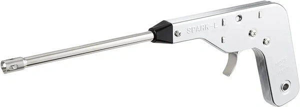 Steel Electronic Gas Lighter  (Silver, Pack of 1)