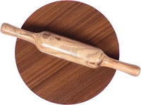 Wooden Rolling Pin Rolling Board Roti Maker Wooden Chakla Belan KitchenBaker Set  31cm 