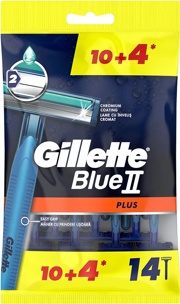 Gillette Blue Shaver 2 PLUS 10 + 4 - Royal Blue