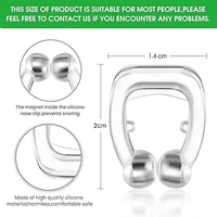 Snoring Solution, Magnetic Nose Clip, Snore Stopper Silicone Nose Device, Comfortable & Devices For Peaceful Night  4 Pieces
