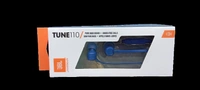 Jbl Tune 110 Wired In-Ear Headphones, Deep And Powerful Pure Bass Sound, 1-Button Remote/Mic, Tangle-Free Flat Cable, Ultra Comfortable Fit - Black, Blue , Jblt110Blk 2 Year Warranty - Blue