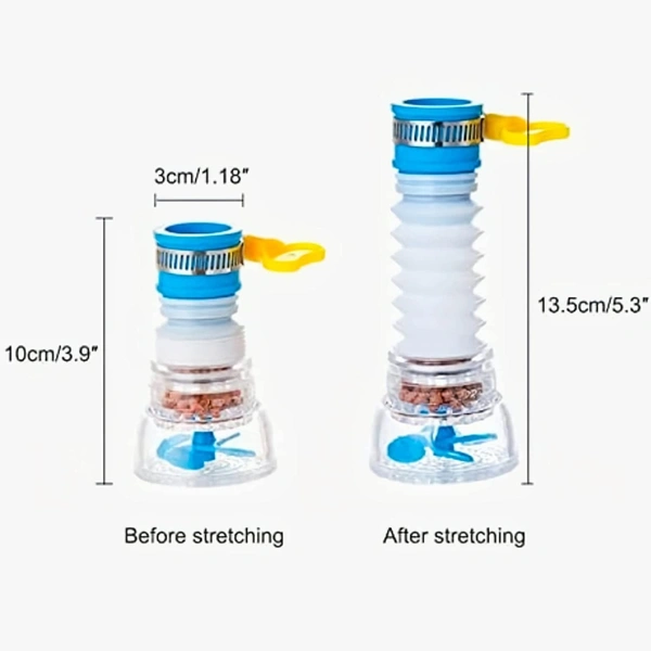 Upgrade Your Kitchen Sink With This Rotary Faucet With Key Extender And Water Purifier - Save Water & Money!