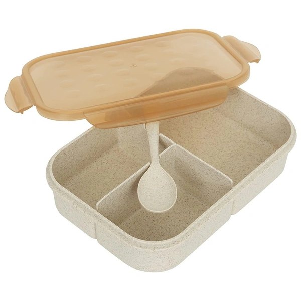 Lunch Box 3 Compartment With Spoon