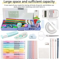  Multifunctional Plastic Pencil Box for Kids,Magnetic Pencil Box, Pop up Pencil Box, Pencil Case for Kids - Cute Basketball Pencil Box Multicolour, Multcolor,