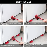 Furniture Moving Tool/Furniture Lifter/Moving Helpers (Red)