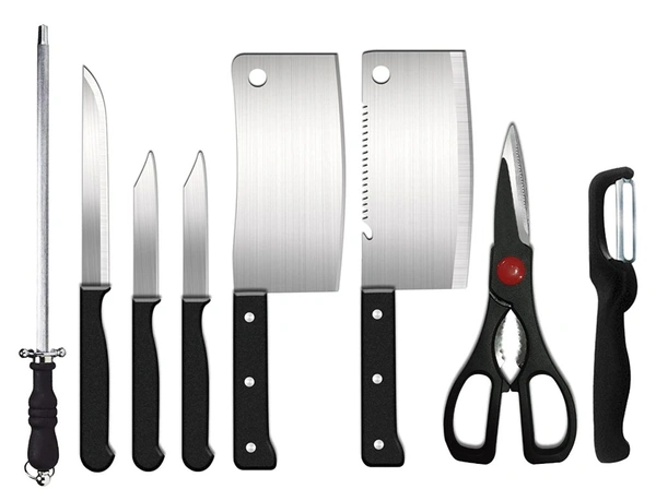 8 Piece Knife Set Stainless Steel 