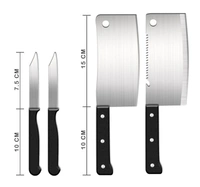 8 Piece Knife Set Stainless Steel 