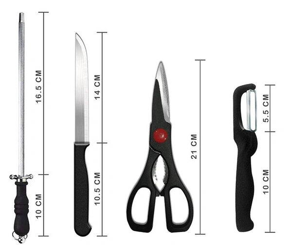 8 Piece Knife Set Stainless Steel 