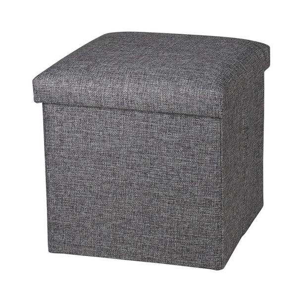 Cube Stool Seating Stool Sitting Storage Stool  - Gray