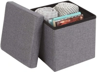 Cube Stool Seating Stool Sitting Storage Stool  - Gray
