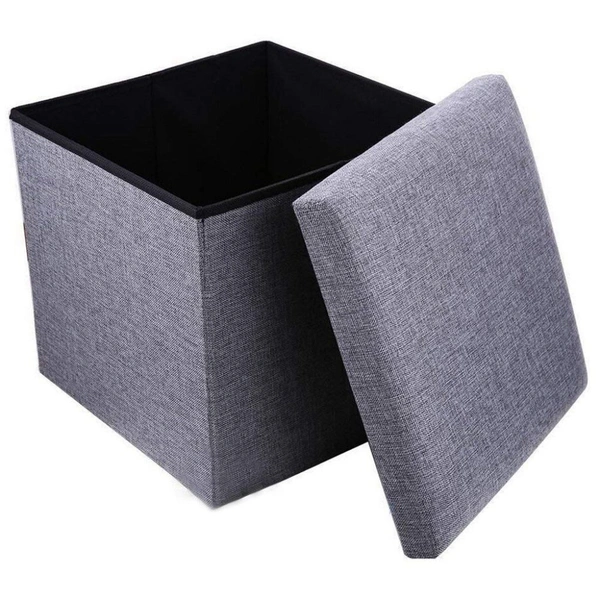 Cube Stool Seating Stool Sitting Storage Stool  - Gray