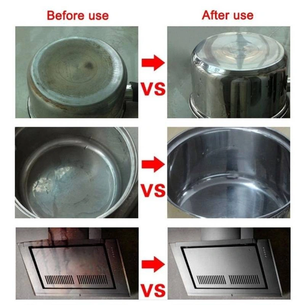 Stainless Steel  Oven Cookware Cleaner Boom Wash For Removing Tough Stains Kitchen Cleaner ( 500 Ml )