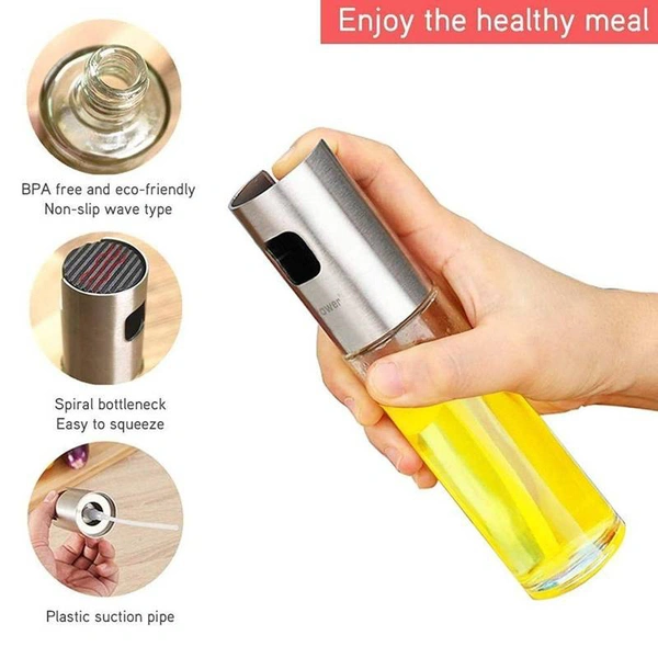 Glass Oil Spray Bottle Dispenser 