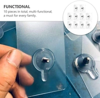 Bolt Sticker Screw Hook 5 Kg Load Barring Capacity ( Pack Of 10 )