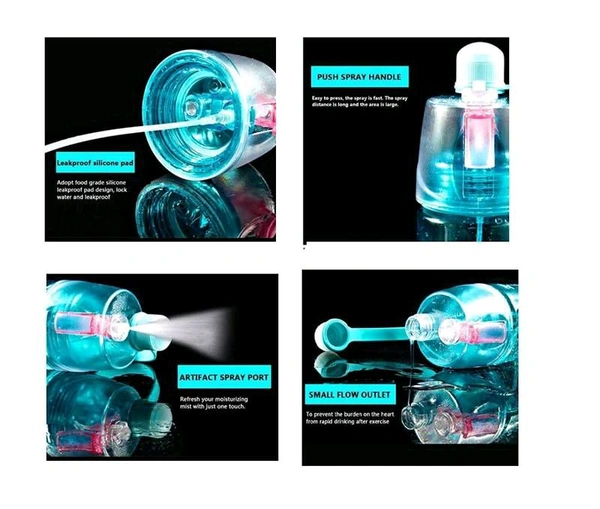 2 In 1 Spray Water Bottle 