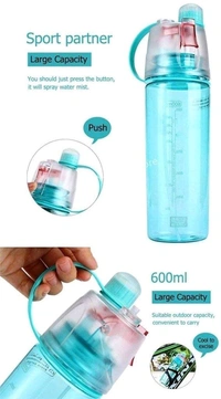 2 In 1 Spray Water Bottle 