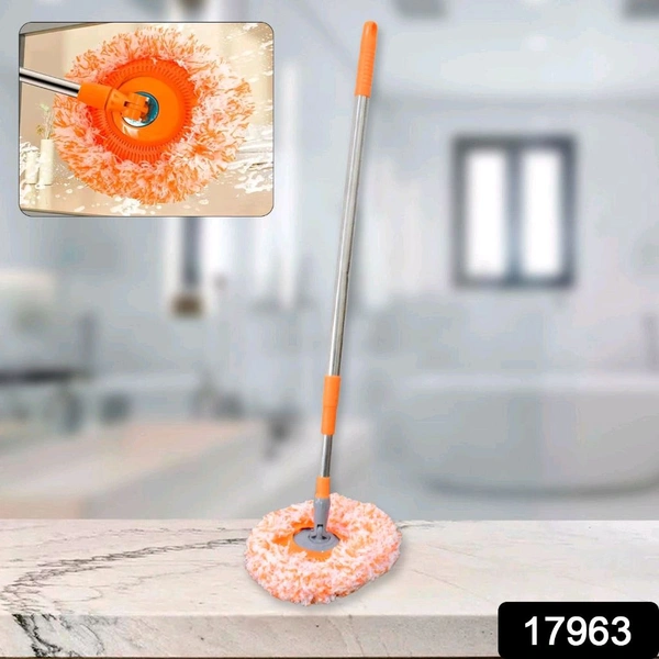  360 Rotatable Adjustable Cleaning Mop - Long Handle Dust Mop, Extendable Wall Cleaning Mop