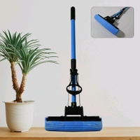   Floor Cleaning Squeeze Mop with Adjustable Telescopic Handle Squeegee Absorber Sponge Cleaner Pocha for Home Kitchen Bathroom (1 Pc) 