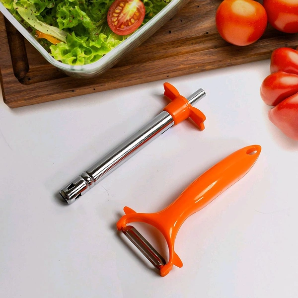 2 In 1 Kitchen Combo Gas Lighter With Vegetable Peeler 