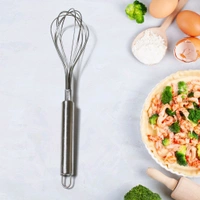 Kitchen Whisk Stainless Steel 29 Cm  (1 Piece )