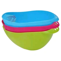 Multi-Purpose Strainer or Washer Bowl for Rice Fruit & Vegetable Rice Bowl