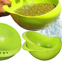 Multi-Purpose Strainer or Washer Bowl for Rice Fruit & Vegetable Rice Bowl