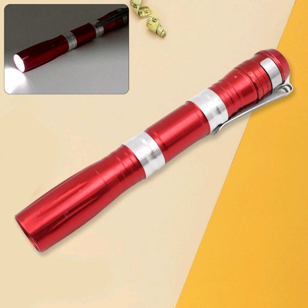 Portable Mini Tourch Light / Flash Light LED Powerful High Lumens Pen Light With Clip 