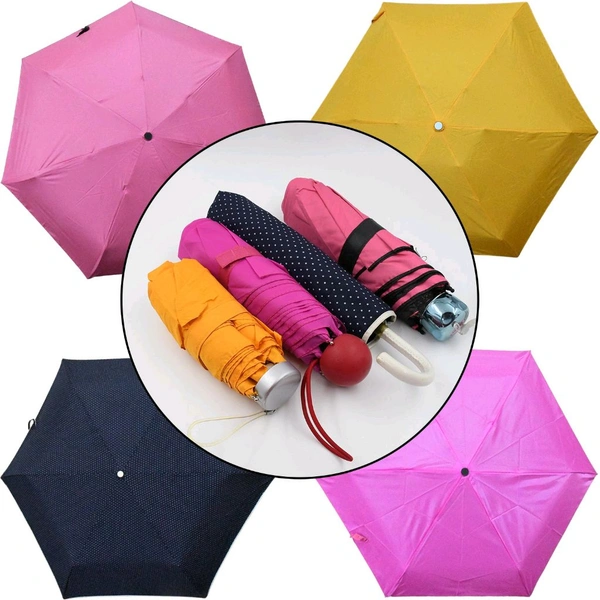  8561 Umbrella Summer Sun and Rain Protection Foldable Cute Umbrella || UV Protection Rain Sun Umbrella || Travel Accessories || Umbrella for Children, Girls, and Boys (1 Pc / Mix Color & Design)