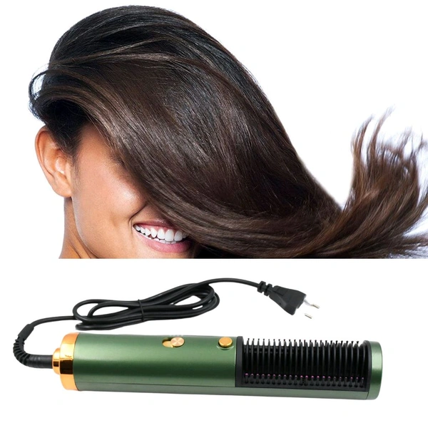  12863 Hair Straightener Comb, Anti Scald Hot Comb Negative Ion Hair Straightener Brush Straightener 3 Gear Constant Temperature for Quick and Professional Hair Salon at Home (1200w)