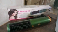  12863 Hair Straightener Comb, Anti Scald Hot Comb Negative Ion Hair Straightener Brush Straightener 3 Gear Constant Temperature for Quick and Professional Hair Salon at Home (1200w)